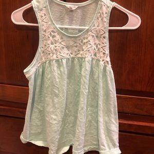 Mint green tank top